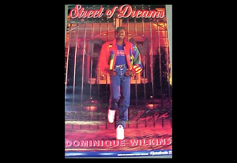 Dominique Wilkins STREET OF DREAMS Atlanta Hawks Reebok 23x35 POSTER (1992) Cover