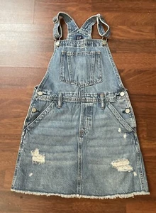 Gap Kids Girls Denim Overall Skirt Sz L - Picture 1 of 5