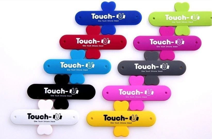 2x Silicone Touch-U Phone Holder Stand for iPhone 6 plus 5s 6S Samsung S5 S6 gbm - Image 1 of 4
