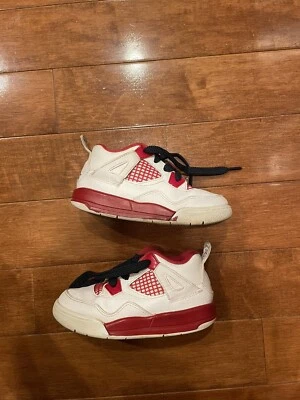 Nike Air Jordan Retro 4 IV Alternate 89 308500-106 niño pequeño talla 9C Foto 1 de 4