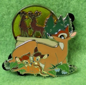 Pin Disney 75th Anniversary Bambi & Faline & Mom Stain Glass LE 3000 2017 - Picture 1 of 19