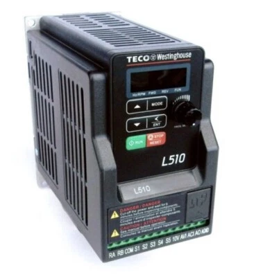 L510-201-H1-U Teco Westinghouse Input VFD 1HP IPH 240V NEW Free Shipping - Image 1 of 3