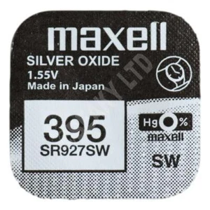395 SR927SW | MAXELL Brand | Silver Oxide Watch Battery |1.55v | 1 x Single Pack - Picture 1 of 1