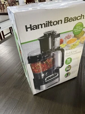 Hamilton Beach Stack & Snap 10 Cup Food Processor. NEW IN BOX. Sealed !!! - Image 1 of 4