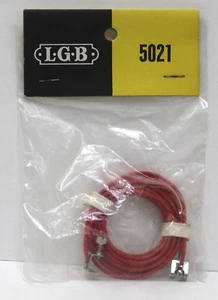 Cable puente de pista de un solo núcleo LGB 5021 rojo nuevo en caja Alemania Occidental (sellado) - Imagen 1 de 2