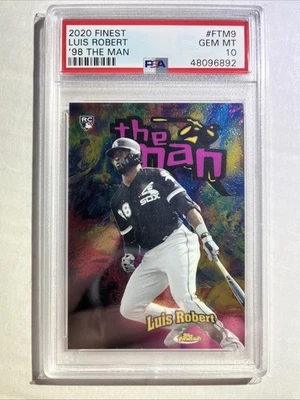 LUIS ROBERT 2020 Finest 1998 the Man #FTM9 PSA 10 GEM MINT RC ROOKIE - Image 1 of 2