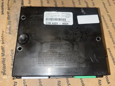 56045605AB  2000 Dodge Dakota  PL PW 4WD Automatic Body Control Module BCM CTM - Image 1 of 4