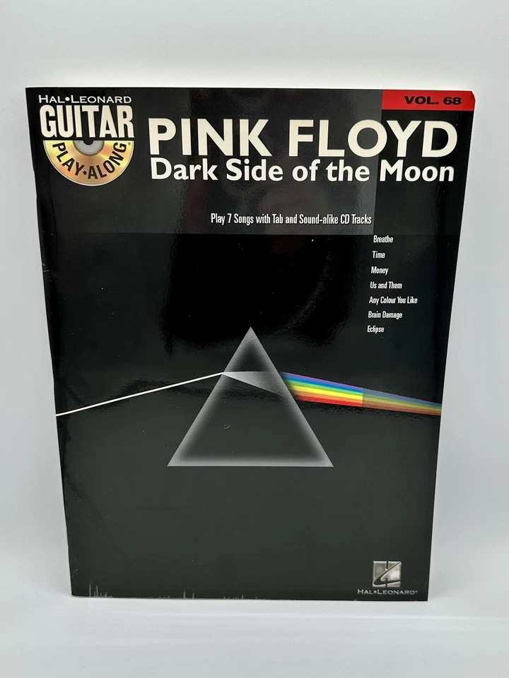 VTG Pink Floyd Dark Side of the Moon Guitar Play-Along Vol 68 Tab Book SEALED CD - Image 1 of 4