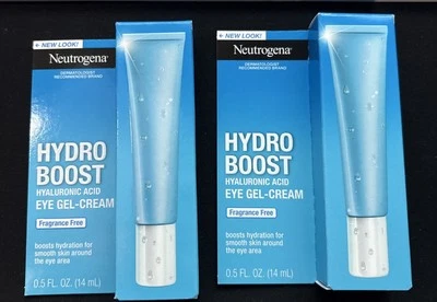 LOT OF 2 Neutrogena Hydro Boost Hyaluronic Eye Gel-Cream Fragrance-Free 0.5.oz - Image 1 of 2