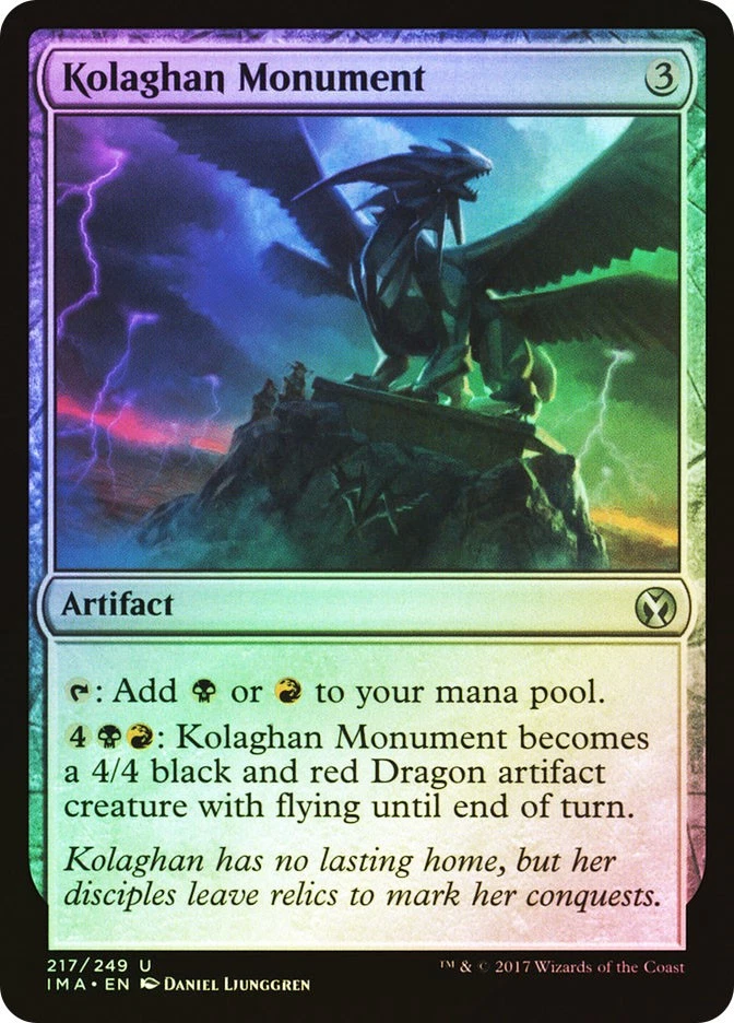 MTG FOIL Kolaghan Monument  - Iconic Masters #217 - Image 1 of 1