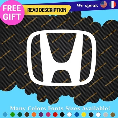 Fits Honda H Wheel Logo Tunning lowered race drift Cars JDM Vinyl Decal Stickers Foto 1 de 4