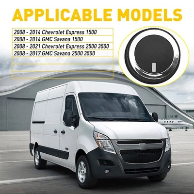 SE ADAPTA A GMC SAVANA 1500 2500 3500 PERILLA DE CONTROL CALENTADOR AIRE ACONDICIONADO VENTILADOR COCHE ACCESORIOS NEGRO Foto 1 de 4