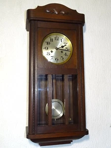 Alte antike große Wanduhr  Regulator  URGOS um 1925. Germany, Schwenningen. - Bild 1 von 15