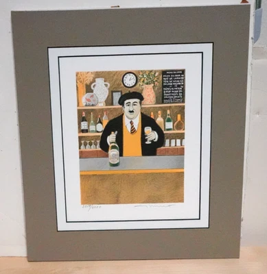 GUY BUFFET BAR TENDER LIMITED EDITION HAND SIGNED LITHOGRAPH - Image 1 of 4