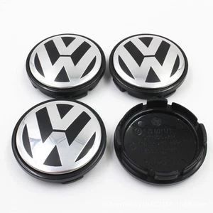 Embleme für VW-Nabendeckel für Felgen, 4er-Set, neu, 56 mm/65 mm, DE. - Bild 1 von 4