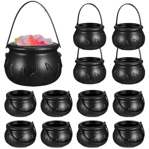 12 Pcs Witch Bucket Props Child Halloween Party Decoration Mini Buckets - Picture 1 of 11