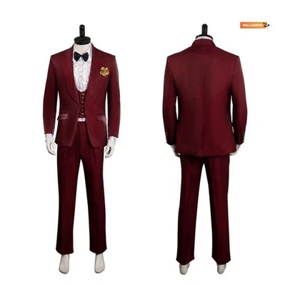 Cosplay Beetlejuice Beetle Juice Red Uniform Suit Costume Adults Men Party Stage - Image 1 of 4
