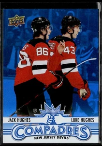 2025-26 Upper Deck Compadres Jack Hughes / Luke Hughes #CM-5 - Picture 1 of 2