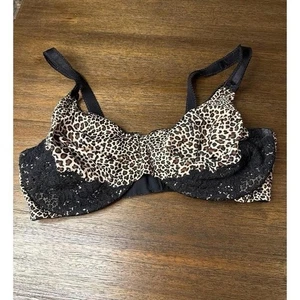 Olga by Warners Bügel Tshirt BH 38D Leopardenmuster - Bild 1 von 3