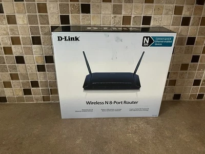D-LINK DIR-632 BLACK 10/100MBPS WI-FI WIRELESS-N 8-PORT USB NET ROUTER - Image 1 of 4