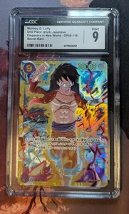 CGC 9 Monkey D. Luffy SEC OP09-119 Emperors in the New World One Piece Japanese - Picture 1 of 1
