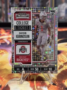 2024-25 Panini NIL Davison Igbinosun College Ticket Donuts SP Disco Ohio State - Picture 1 of 2