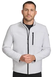 Abrigo Chaqueta Calvin Klein Para Hombre Logo Infinito Elastizado Suave Blanco Mediano - Imagen 1 de 5