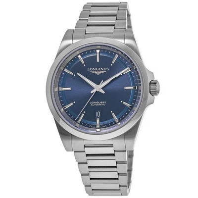 New Longines Conquest Automatic 38mm Blue Dial Steel Men's Watch L3.720.4.92.6 - Image 1 of 4