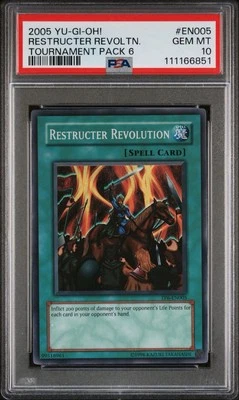 2005 Yu-Gi-Oh! Restructor Revolution Tournament Pack 6 TP6 Super Rare PSA 10 - Image 1 of 2
