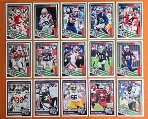 🔵⚪️🔴 2025 SCORE NEW ENGLAND PATRIOTS COMPLETE BASE TEAM SET (15 CARD LOT) - Picture 1 of 16