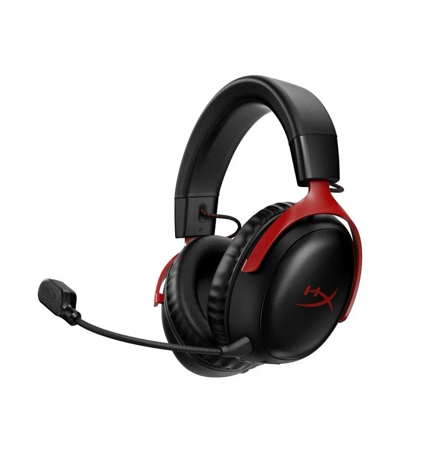 NEW HyperX Cloud III Wireless – Gaming Headset for PC, PS5, PS4, Black/Red - Image 1 of 1