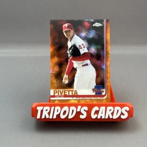Topps Chrome Sapphire Nick Pivetta #45 Orange Sapphire #16/25 Phillies 2019 - Imagen 1 de 2