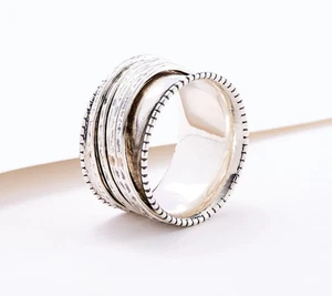 Or Paz Sterling Silver Classic Spinner Band Ring Size 5 - Picture 1 of 1