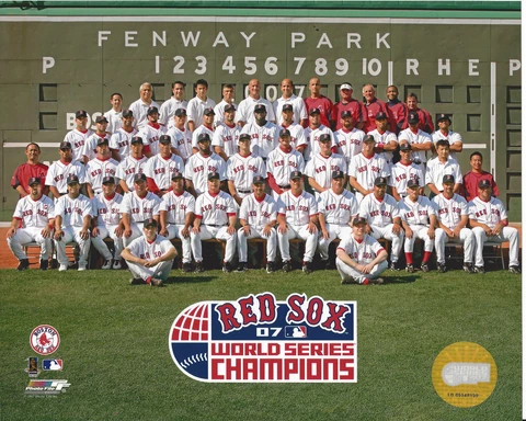2007 BOSTON RED SOX WORLD SERIES CHAMPIONS TEAM 8x10 PHOTO Cover