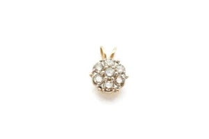 10k Yellow Gold 0.50 CTW Diamond Pendant S4 - Picture 1 of 9