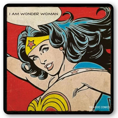 Sous-verre Logoshirt® DC Comics, Wonder Woman 10x10cm (I am Wonder Woman) - Bild 1 von 2