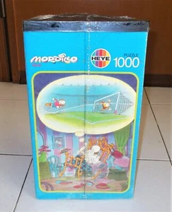PUZZLE MORDILLO GOAL - 1000 pcs Heye 1991 art 8777 NUOVO Guillermo FOOTBALL - Picture 1 of 2