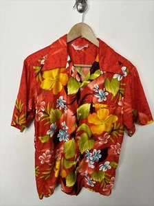 Vintage Mens Sears Hawaii Hawaiian Aloha Shirt 60s  Floral Disco Tiki Men S - Picture 1 of 5