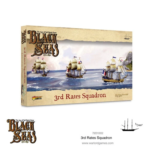 WARLORD GAMES Black Seas: 3rd Rates Squadron (1770-1830) - Brand New & Sealed