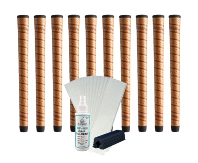 13套WINN Dri Tac铜质高尔夫握把带高尔夫握把套件胶带溶剂虎钳 — 第 1/4 张图片