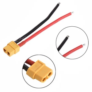 Conector XT60 hembra con carcasa cable de silicona de 10 cm 14 AWG ENCHUFE XT-60 - Imagen 1 de 5