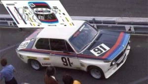 Decals BMW 2002 Ti Le Mans 1975 91 1:32 1:43 1:24 1:18 Slot Decals