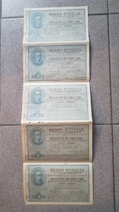 Regno d'Italia - Lotteria Nazionale - 1 Lira - 1890 - Foto 1 di 7