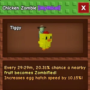 Chicken Zombie | Grow a Garden | G a G | Roblox | Digital Delivery Only - Picture 1 of 1