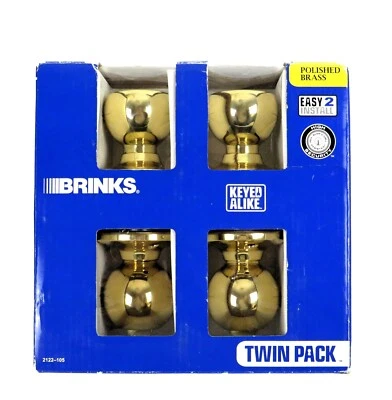 Brinks 2122-105 ANSI 3 двойные ручки Kimball полированная латунь - Изображение 1 из 4