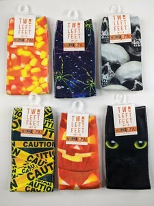 Two Left Feet Socks 6 Pairs NWT Halloween Theme sz S (men 5-8 women 5.5-9.5) M10 - Picture 1 of 8