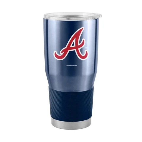 Atlanta Braves 30oz Stainless Steel Travel Tumbler [NEW] MLB Mug Glass Cup Cover