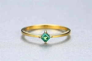 BENIAMINO Solitär Ring 925er Sterling Silber Smaragd Reinheitsgrad VVS GG OVP - Picture 1 of 7