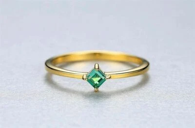 BENIAMINO Solitär Ring 925er Sterling Silber Smaragd Reinheitsgrad VVS GG OVP - Bild 1 von 4