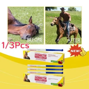 1/3Pcs Paste Horse Dewormer - Apple Flavor Exp 3 YEAR - Picture 1 of 18
